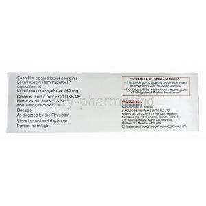 Levomac, Levofloxacin 250mg Manufacturer