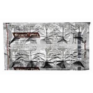 Strocit Plus, Piracetam/ Citicoline aluminium foil package