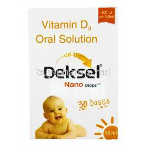 Deksel Nano Drop, Cholecalciferol box