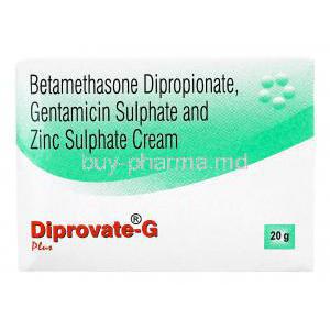 Diprovate Plus G Cream, Betamethasone/ Gentamicin/ Zinc Sulfate