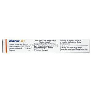 Olvance H 20, Hydrochlorothiazide and Olmesartan dosage