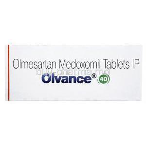 Olvance, Olmesartan 40mg box