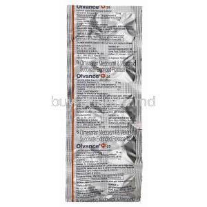 Olvance M 25, Olmesartan and Metoprolol tablets