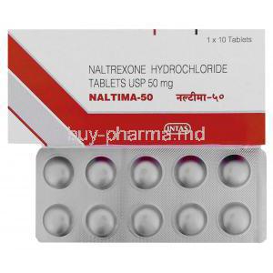 Naltima, Generic Revia, Naltrexone 50 mg (Intas)