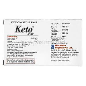 Keto Soap, Ketoconazole manufacturer