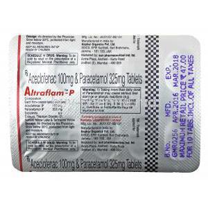 Altraflam - P tablets back