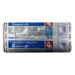 Cosart, Losartan tablets back