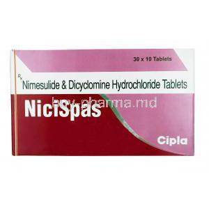 Nicispas, Dicyclomine/ Nimesulide