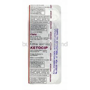 Ketocip, Ketoconazole tablets back