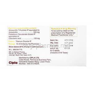 Novaclav, Amoxicillin and Clavulanic Acid dosage