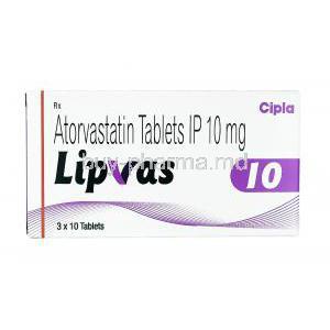 Lipvas, Atorvastatin 10mg