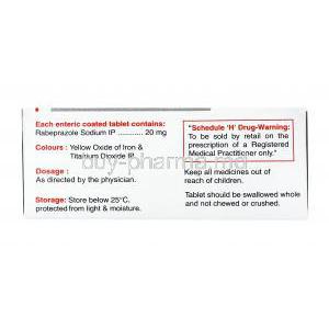 Rabesec, Rabeprazole dosage