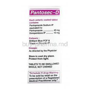 Pantosec - D, Domperidone and Pantoprazole dosage