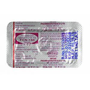 FCN, Fluconazole tablets back
