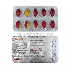 Calgel, Calcitriol, Elemental Calcium and Zinc capsules