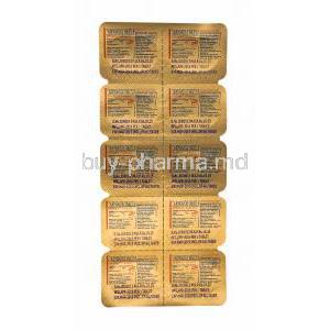 Zeebee, Albendazole tablets back