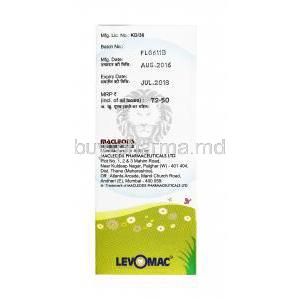 Levomac Oral Solution, Levofloxacin manufacturer