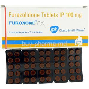 Furoxone, Generic Furoxone,  Furazolidone 100 Mg Tablet (Glaxo Smithkline)