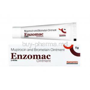 Enzomac Ointment, Mupirocin/ Bromelain