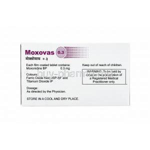 Moxovas, Moxonidine dosage