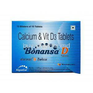 Bonansa D, Elemental Calcium/ Vitamin D3