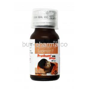 Pratham Oral Suspension, Azithromycin 100mg