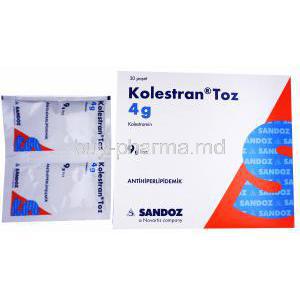 Kolestran, Cholestyramine ( Colestyramine ) Sachets
