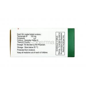 Tormap, Topiramate100mg dosage