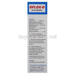 OFlox-D, Dexamethasone/ Ofloxacin Eye/ Ear Drops Composition