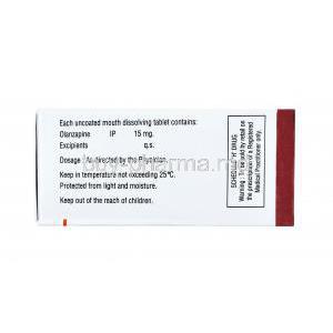 Oliramp, Olanzapine 15mg (Mouth Dissolving) dosage