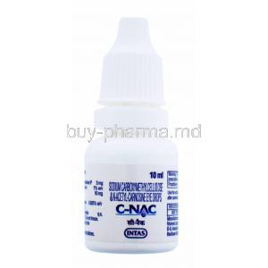 Generic Can-C, Carboxymethylcellulose/ N-Acetyl-Carnosine, C-NAC, bottle front presentation