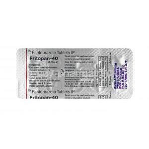 Fritopan, Pantoprazole tablets back