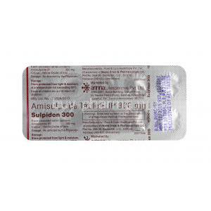 Sulpidon , Amisulpride 300mg tablets back