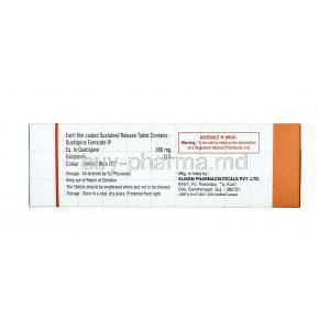 Qtripil, Quetiapine 300mg(SR) dosage