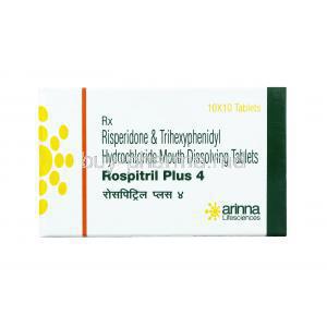 Rospitril Plus, Risperidone and Trihexyphenidyl 4mg