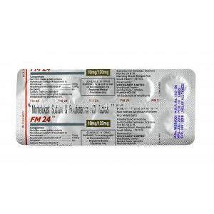 FM 24, Montelukast and Fexofenadine tablets back