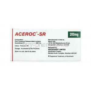 Aceroc, Aceclofenac dosage