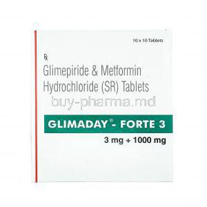 Glimaday Forte, Glimepiride and Metformin 3mg