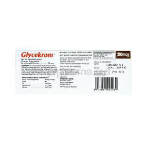 Glycekrom, Chromium manufacturer