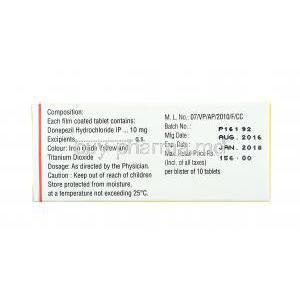 Aricep 10, Donepezil Hydrochloride 10mg dosage