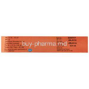 Clindamycin & Adapalene Phosphate Gel, Erytop-A, 15gm, box back presentation with information