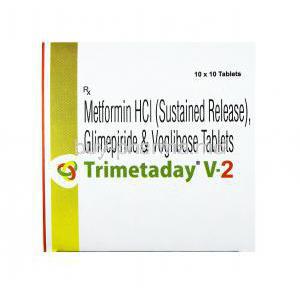 Trimetaday V, Glimepiride and Metformin 2mg
