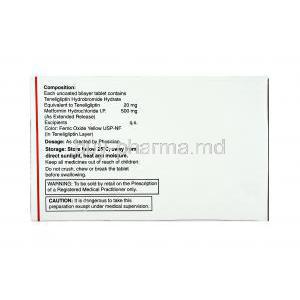 Inogla-M, Metformin and Teneligliptin dosage