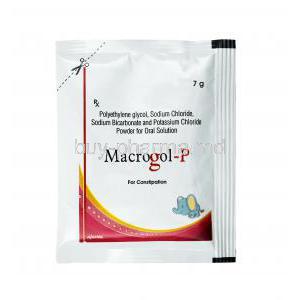 Macrogol P Powder, Polyethylene glycol, Sodium chloride, Sodium bicarbonate and Potassium chloride sachet