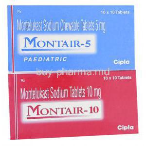 Generic  Singulair, Montelukast 5 mg 10 mg