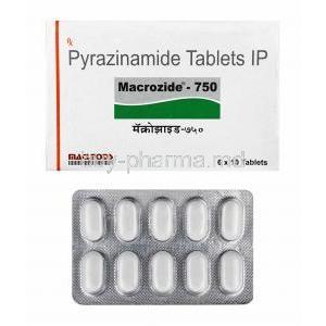 Macrozide. Pyrazinamide 750mg box and tablets