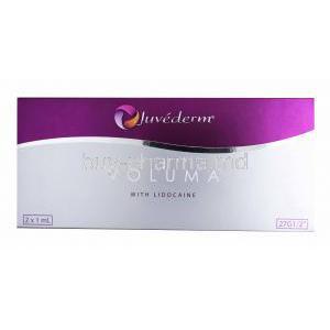 Juvederm Voluma with Lidocaine, 2 x 1 mL box presentation