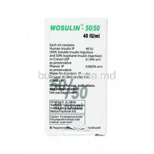 Wosulin Injection, Human Insulin dosage