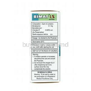 Bimat LS Eye Drop, Bimatoprost dosage