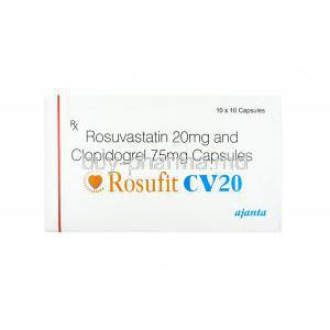 Rosufit CV, Rosuvastatin and Clopidogrel 20mg